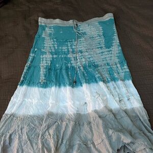 Elegant Blue and White Women's Skirt